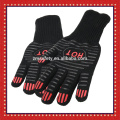 Logotipo personalizado Fireplace Barbecue oven Mitt, 932f Resistente al calor BBQ Grill guantes para cocinar la cocina